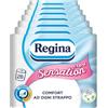 Regina Sensation Extra - 28 Rotoli di Carta Igienica, 170 Soffici Fogli a 4 Veli, Comfort ad Ogni Strappo, Confezione con il 60% di Plastica Riciclata, Carta 100% Certificata FSC