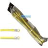 Aton Tubo gas cucina flessibile 2 Mt acciaio inox rivestito a norma UNI-EN 14800