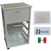 Maslegno Carrello Vesuvio Con Portapane Bianco Maslegno Portafrutta Ortaggi Verdure