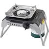 Brunner 0708014N Devil 450, Fornello Gas Portatile da Campeggio, Pieghevole, Utilizzo con Cartucce Filettate da 450 G, Potenza 2,4 Kw, con Valigetta Trasporto