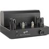 Dynavox VR-20 amplificatore integrato a valvole, amplificatore HiFi per un suono valvolare caldo, design vintage con griglia di protezione rimovibile, nero.
