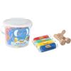 Jovi - Plastilina Baby, 8 x 38gr 4 Colori, 3 Stampi in Legno, Molto morbido | per Bambini dai 12 Mesi