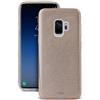 Puro Cover per Samsung Galaxy S9 Puro Shine Glitter Oro Custodia Slim Elegante