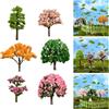 6 pezzi di decorazioni per alberi di Natale in miniatura, alberi finti per