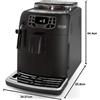 Gaggia Velasca Black Macchina da Caffè Automatica RI8260/01, 1000W, Black