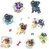 RoomMates Adesivi da parete Puppy Dog Pals Peel and Stick, 22,9 x 44,1 cm, blu, marrone, rosso, giallo - RMK3776SCS