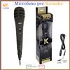 KARMA Microfono dinamico xlr per karaoke cantare a gelato filo unidirezionale palmare