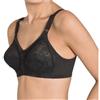 TRIUMPH reggiseno senza ferretto DOREEN pizzo forte sostegno NERO coppe C D