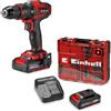Einhell TRAPANO AVVITATORE A PERCUSSIONE EINHELL TE-CD 18/40 Li-i + KIT 64 PEZZI (1X2AH)