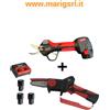 Bluebird Kit potatura Blue bird 3 batterie PS 23-25 Fast + CS 22-04 seghetto e forbici