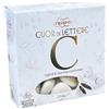 Subitodisponibile Confetti CRISPO a forma di Cuore con STAMPA Lettera 'C' 250 gr Bianco. 1CKJ