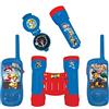Lexibook, Paw Patrol, Set avventuriero per Bambini, Walkie-Talkie 120m, Binocolo, Bussola, Torcia, Blu/Rosso, RPTW12PA