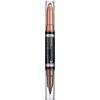 Manhattan Eyemazing Ombretto e Matita Doppio Effetto, 2-in-1, resistente all'acqua e anti-sbavature, Marrone scuro, 002 Molten Metal - 1 x 1.6g