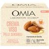 Omia, Crema Viso Idratante alla Mandorla di Sicilia, Idrata e Protegge la Pelle, Formula Lenitiva Senza Siliconi e Coloranti, Adatta a Pelli Sensibili, 75 ml