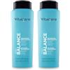 Vitalcare | Sebo Balance - Shampoo Riequilibrante, Shampoo per Capelli Grassi o Tendenti ad Ingrassare, con Vitamine e Zjcomplex, 500 ml (Confezione da 2)