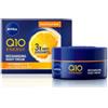 NIVEA Q10 Energy - Detergente per la notte Booster di lucentezza (1 x 50 ml), crema antirughe arricchita con Q10 puro & Vitamina C, trattamento anti-invecchiamento per una carnagione brillante, crema