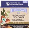 I Provenzali | Crema Notte Antirughe Argan Bio, Ristrutturante, 50 ml