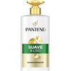 Pantene Pro-V Liscio e Liscio Balsamo 800 ml con dispenser per capelli ricci e spenti. Uso quotidiano. Provitamina B5 e Nutrienti. Senza oli minerali e coloranti. Tecnologia Active Nutri-Plex