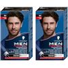Schwarzkopf, Men Perfect, Tinta per Capelli, in Gel, Copertura dei Capelli Bianchi per Uomo, Risultato Effetto Naturale, Dura Fino a 28 Shampoo, Tonalità 80 Castano Nero Naturale (Confezione da 2)