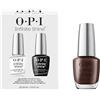 OPI Infinite Shine Not Afraid of the Dark | Kit Smalto + Base & Top Coat | Marrone Profondo | Smalto per unghie a Lunga Durata | 3x15ml
