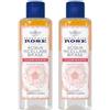 Acqua alle Rose, Acqua Micellare Bifase Illuminante per Pelli Spente o Opache, Deterge ed Energizza la pelle con Vitamina C di Rosa Canina, Efficace sul Trucco Waterproof, 200 ml (Confezione da 2)