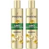 Pantene Pro-V Miracle Serum Shampoo Lisci Effetto Seta, con Acido ialuronico, Il potere di un siero in uno shampoo, Per capelli crespi e secchi, 250 ML (Confezione da 2)