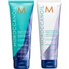 Moroccanoil Pacchetto Shampoo e del Balsamo Viola Perfezionatore del Biondo