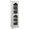 GCHOME MOBILE VETRINA VETRINETTA h100*24*20 cm LEGNO ANTA SHABBY CHIC BIANCO