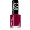 Rimmel London Smalto Unghie 60 Seconds Super Shine - Asciugatura Rapida e Lunga Durata - 320 Rapid Ruby (Rosso Scuro) - 8 ml