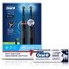 Oral-B Pro 3 - 3900 - 2 Spazzolini Elettrici + dentifricio