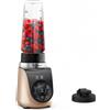 Moulinex Frullatore con Bicchiere 1000W 8 Velocità 0,85 lt Nero/Oro LM190AF0 Moulinex