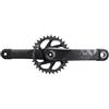 SRAM guarnitura xx1 eagle pedivella 170mm corona 34 direct mount 12 v. dub grigio per cannondale AI