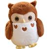 Peluche a forma di gufo, morbido peluche, regalo, cuscino di peluche per