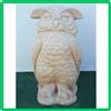 Statua da giardino cemento e polvere di marmo Gufo portafortuna in pietra H55cm