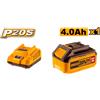 INGCO Levigatrice Rotorbitale a Batterie 20V INGCO solo Macchina con 5 fogli Abrasivi