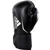 adidas Speed 100-schwarz/weiß adSBG103, Guantoni da Boxe Unisex-Adulto, Nero/Bianco, 10 oz