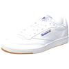 (TG. 39 EU) Reebok Club C 85, Sneaker Uomo, Bianco (Intense White/Royal-Gum), 39