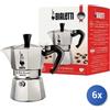 Bialetti 6x Bundle Bialetti Moka Express 1 Tazza