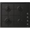 Candy chw6lbb piano cottura idea piano cottura, gas, 4 zone, nero, inox/lamiera,