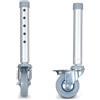 Moretti Spa Coppia ruote Piroettanti senza freno per rialzi stabilizzanti per WC modello RP7