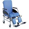 Moretti Spa Sedia Comoda per Anziani in Acciaio schienale Reclinabile Komoda 4 ruote 48 cm A