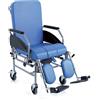 Moretti Spa Sedia Comoda per Anziani in Acciaio schienale Reclinabile Komoda 4 ruote 46 cm