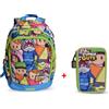 Tinta Unita Zaino Scuola Dream Cross Stumble Guys Lime 2025-2026 + Astuccio 3 zip completo