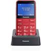 Panasonic Cellulare senior Panasonic KX-TU155 Rosso