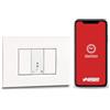 VEMER VE798200 MINI TIME - Interruttore Orario Digitale Bluetooth da Incasso 1 Modulo, Timer con Programmazione Oraria e Astronomica via App per Luci, Cancelli, Tapparelle, Bianco