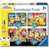 Ravensburger - Puzzles Minions 4 Pack | Puzzle Bambini 3 Anni In Su | Regalo Bimba 3 Anni In Su 72 Pezzi | Puzzle Bambini 19 X 14 Cm | Puzzles Stitch Bambina