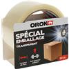 OROK - Nastro adesivo per imballaggio - Adesivo per imballaggio, nastro adesivo da trasloco - 50m x 48mm - Alta resistenza, forte potere adesivo - Uso in interni - Confezione leggera/mezza pesanti