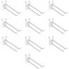 10 ganci da parete a griglia resistenti per pannelli a griglia, espositori