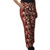 Pantalone tasca america dritto con banda laterale,tutto realizzato in fantasia f