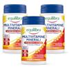 Equilibra Integratori Alimentari, Multivitamine, 12 Vitamine e 6 Minerali con Luteina, Indicato per Diete Povere di Minerali e Vitamine o Aumentato Fabbisogno, 3 Pezzi da 60 Compresse